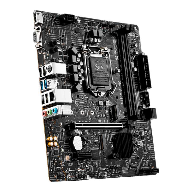 Placa Mae MSI H510M - A PRO Matx Lga 1200 Ddr4 3200Mhz Hdmi VGA M.2 (10a e 11a Geração) - 911 - 7D22 - 057 - Truedata