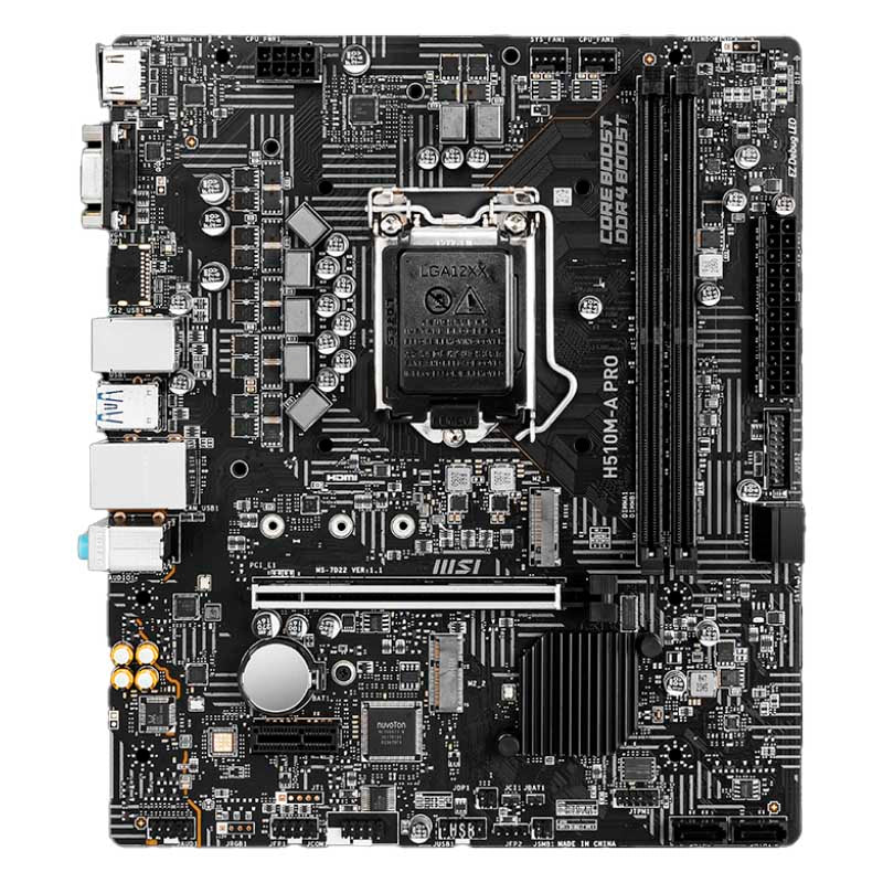 Placa Mae MSI H510M - A PRO Matx Lga 1200 Ddr4 3200Mhz Hdmi VGA M.2 (10a e 11a Geração) - 911 - 7D22 - 057 - Truedata