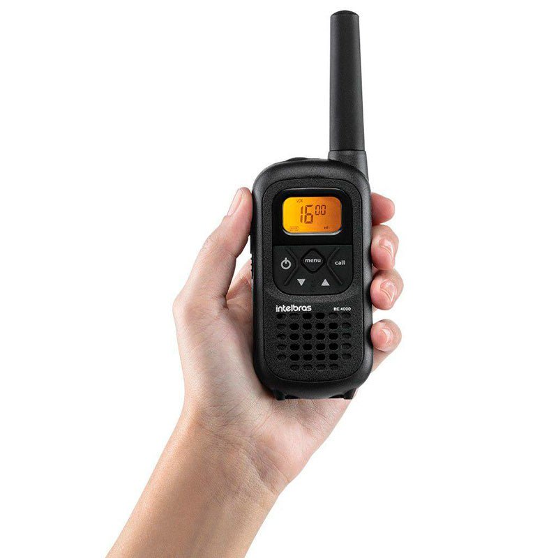 Radio de Comunicação Walkie Talkie Intelbras 20KM RC4002 - 4528103 - Truedata