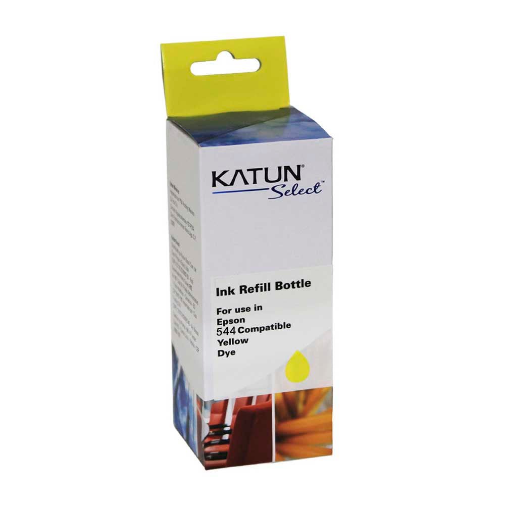 Refil De Tinta Compativel Katun Epson T544 65ml - Amarelo - P/ L3150 L3110 L5190 - Truedata