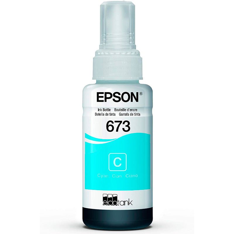 Refil De Tinta Epson T673220 - Ciano Para L800 L805 L810 L1800 - Truedata