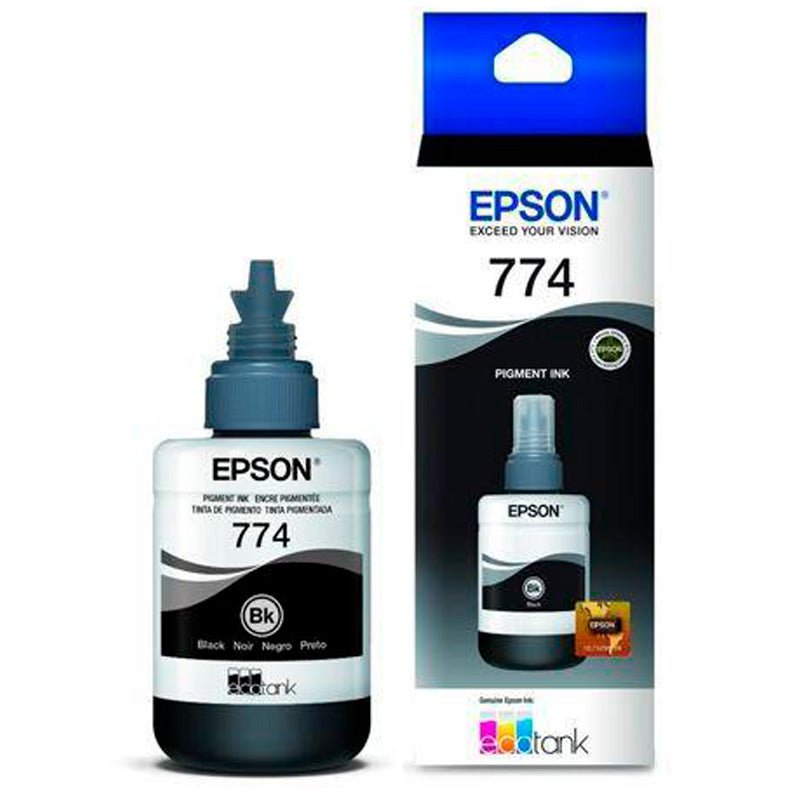 Refil De Tinta Epson T774120 - Al 140ml Preto - P/ M105 M205 L656 L606 - Truedata