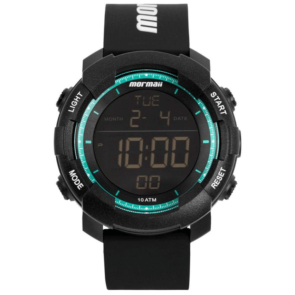 Relógio de Pulso Digital Mormaii Action Masculino em Silicone Preto - MO0705AA/8A - Truedata