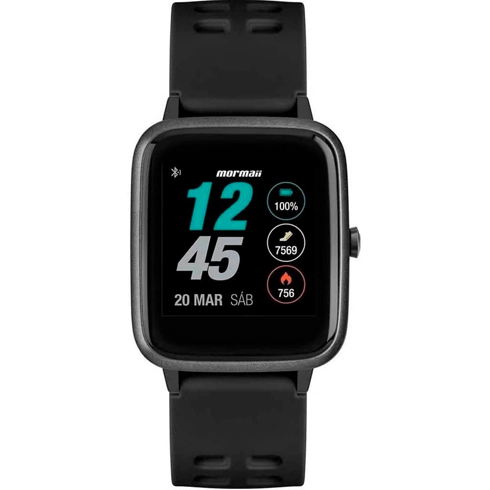 Relógio de Pulso SmartWatch Mormaii Life Preto - MOLIFEAB/8P - Truedata