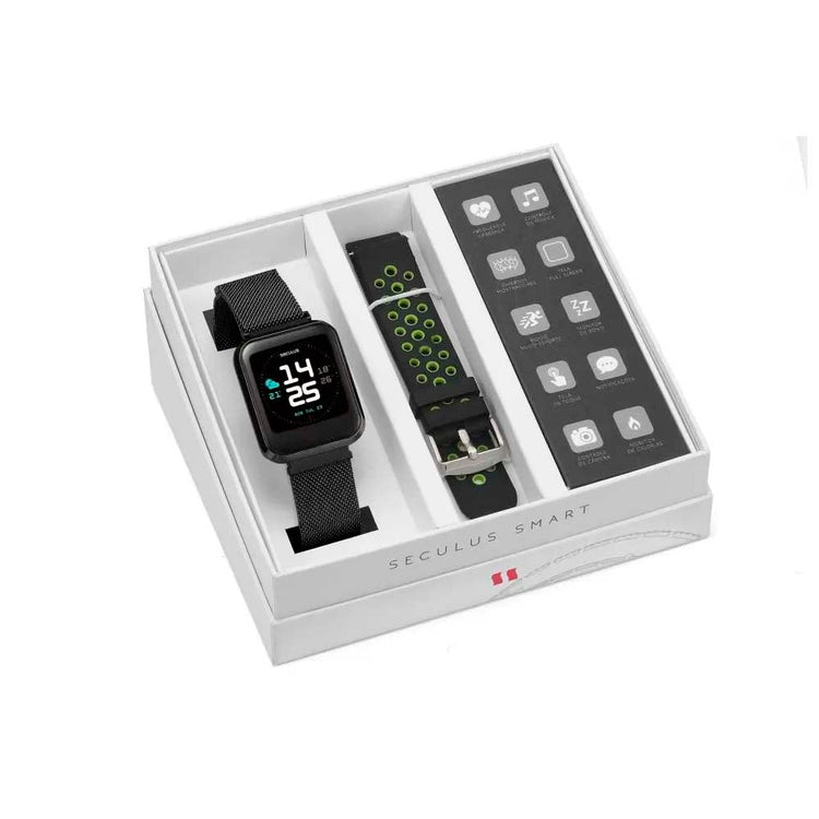 Relógio de Pulso SmartWatch Seculus em Malha de Aço / Sport - 79006MPSVPE2 - Truedata