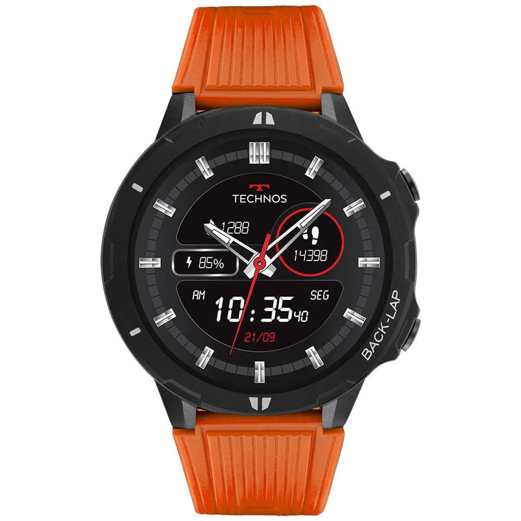 Relógio de Pulso SmartWatch Technos Masculino Connect Sports Laranja C/ Pulseira Adicional - TSPORTSAB/8L - Truedata