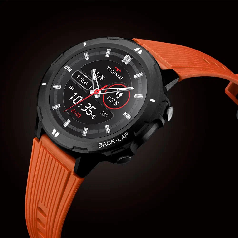 Relógio de Pulso SmartWatch Technos Masculino Connect Sports Laranja - TSPORTSAB/8L - Truedata