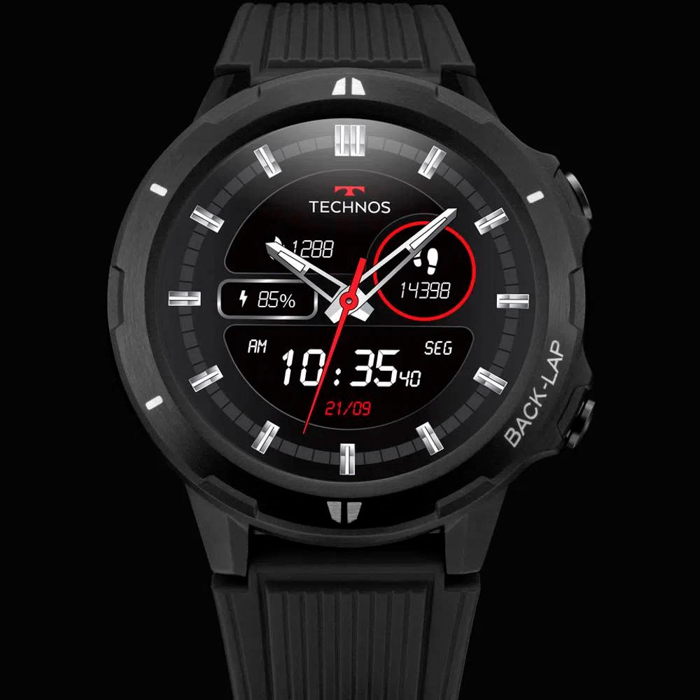 Relógio de Pulso SmartWatch Technos Masculino Connect Sports Preto - TSPORTSAA/8P - Truedata