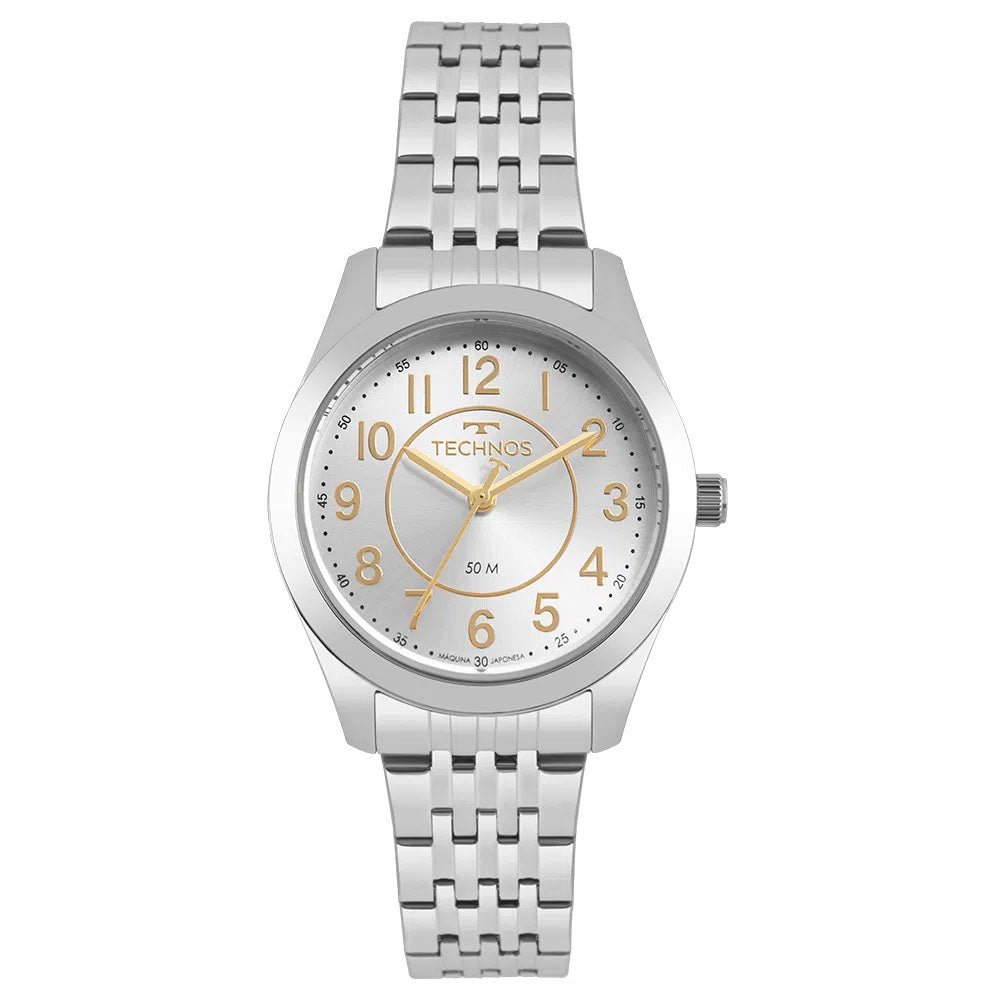 Relógio de Pulso Technos Boutique Feminino em Aço Prata - 2035MJES/1B - Truedata