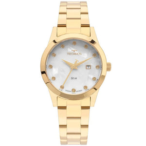 Relógio de Pulso Technos Feminino Boutique em Aço Dourado - 2015CER/1B - Truedata