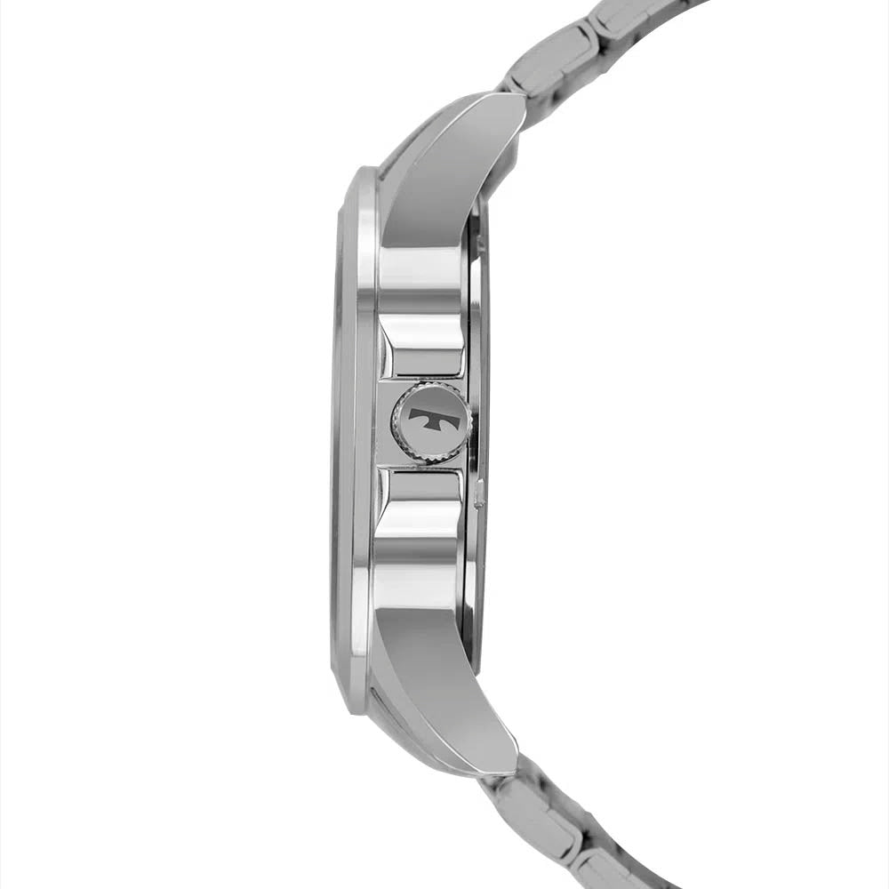 Relógio de Pulso Technos Racer Masculino em Aço Prata - 2115KNE/1B - Truedata