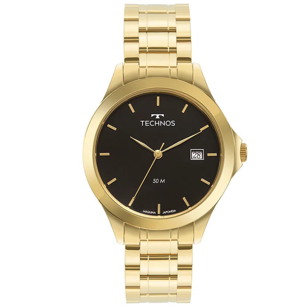 Relógio de Pulso Technos Steel Masculino em Aço Dourado - 1S13BWTDY/4P - Truedata