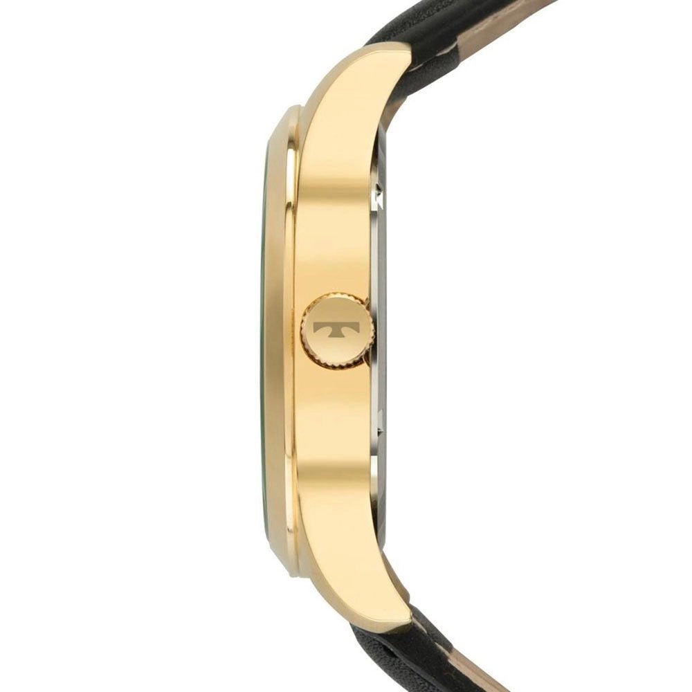 Relógio de Pulso Technos Steel Masculino em Couro Preto - 2115MXV/0P - Truedata