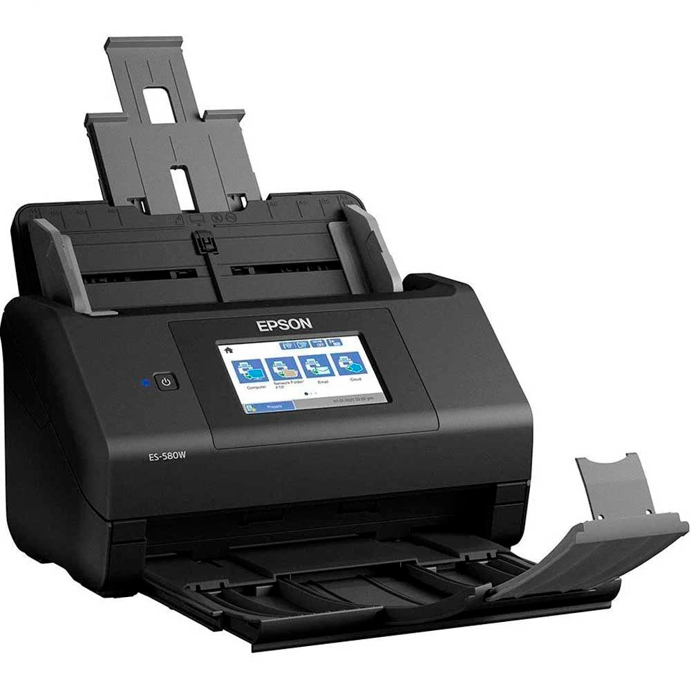 Scanner Epson WorkForce ES - 580W Duplex Wireless 35ppm - B11B258201 - Truedata