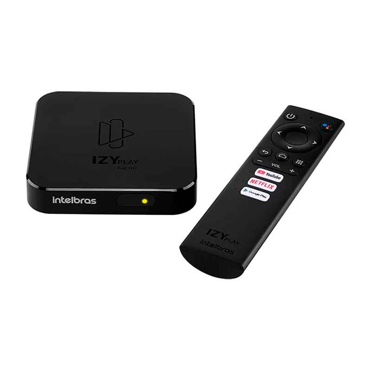 Smart Tv Box Intelbras Android TV Izy Play Full Hd Wi - Fi - 4143011 - Truedata