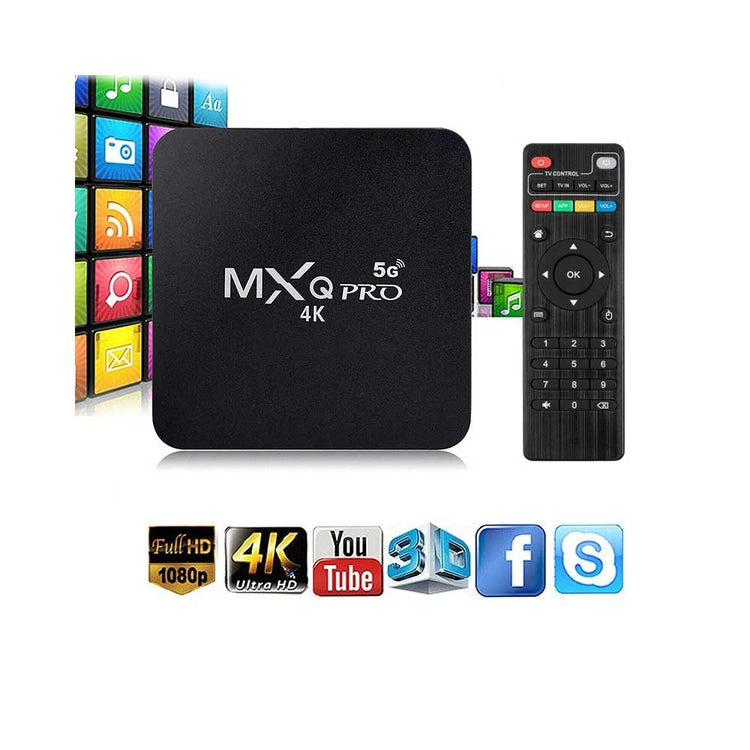 Smart Tv Box Mxq Pro 4k 8gb + 128gb Android Internet Tv Iptv Quad Core - Truedata