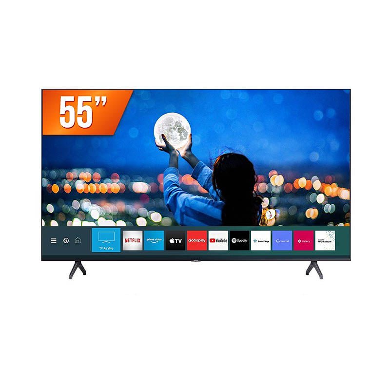 Smart TV Led Samsung 55" UHD Wi - fi Bluetooth USB HDMI Tizen - LH55BETHVGGXZD - Truedata