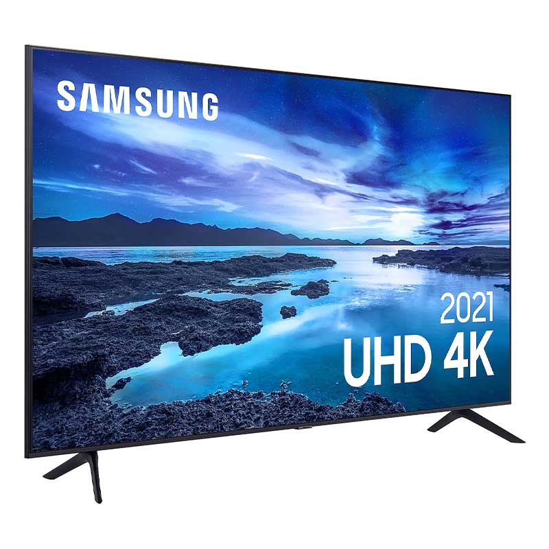 Smart TV Led Samsung 65" UHD 4K Wi - fi Bluetooth USB HDMI Alexa Integrada - UN65AU7700GXZD - Truedata