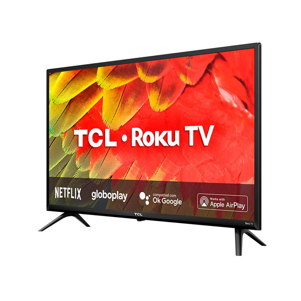 Smart TV Led TCL 32" HD Wi - fi USB HDMI Roku TV Bivolt Preta - 32RS530 - Truedata