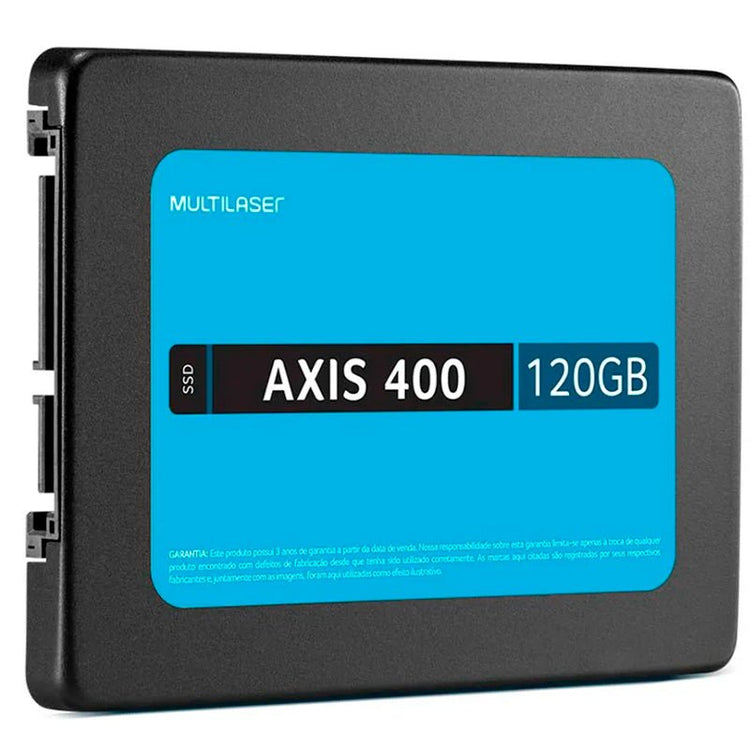 Ssd 120gb Multilaser Ss101 Axis400 430mb/s leitura 400mb/s gravação - Truedata