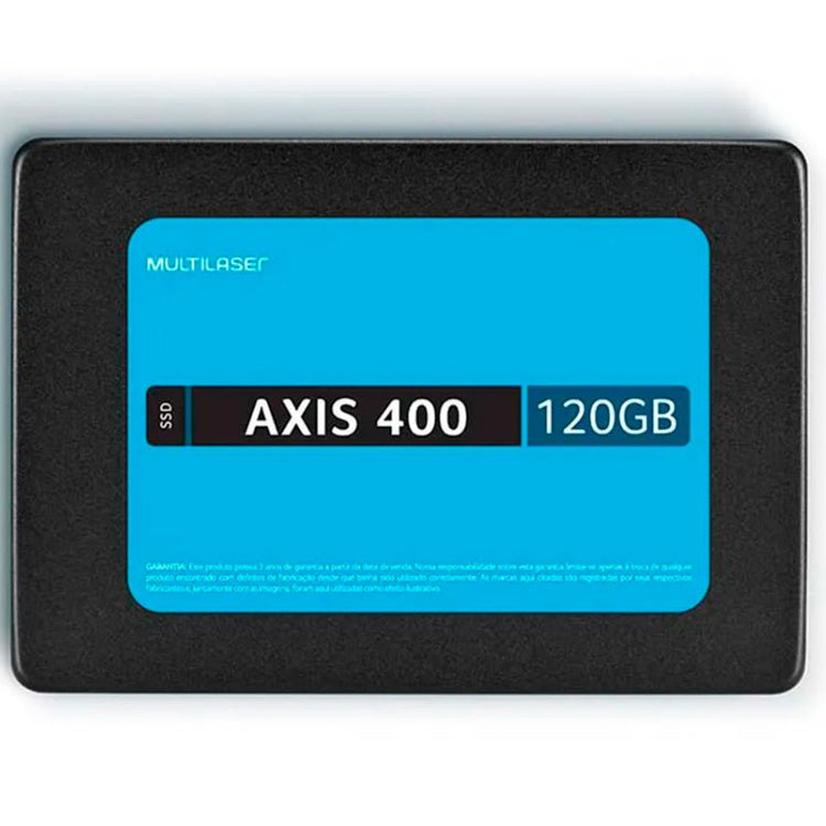 Ssd 120gb Multilaser Ss101 Axis400 430mb/s leitura 400mb/s gravação - Truedata