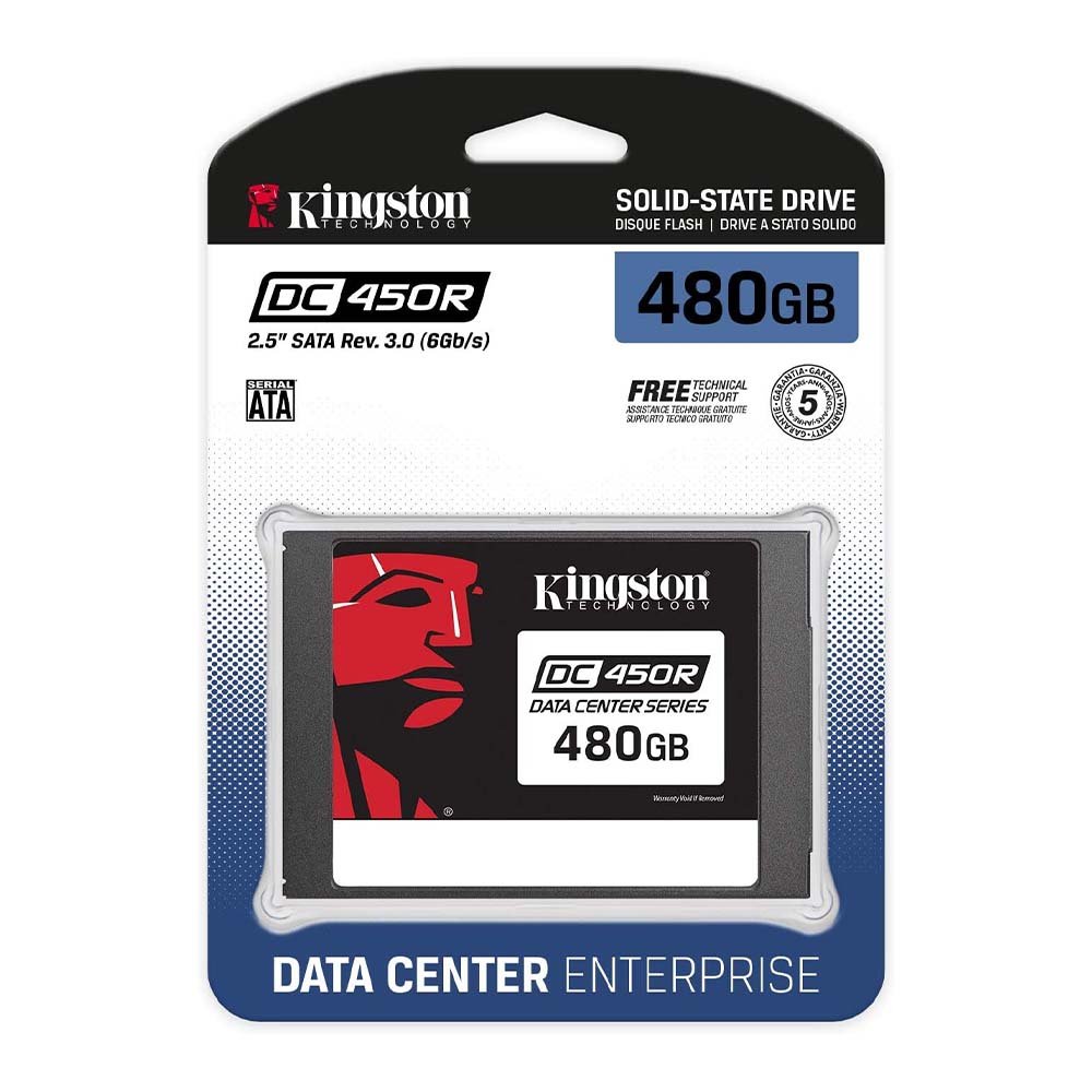 SSD Para Servidor 480gb Kingston DC 450R Enterprise - SEDC450R/480G - Truedata
