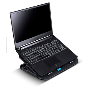 Suporte Base Cooler Para Notebook c/ Ajuste Ice Vinik C/ Led Blue - CN300 - Truedata