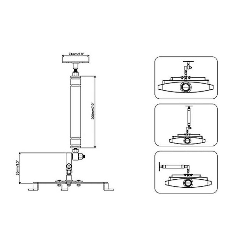 Suporte Para Projetor Universal Sumay Sm - Pr05 - Truedata