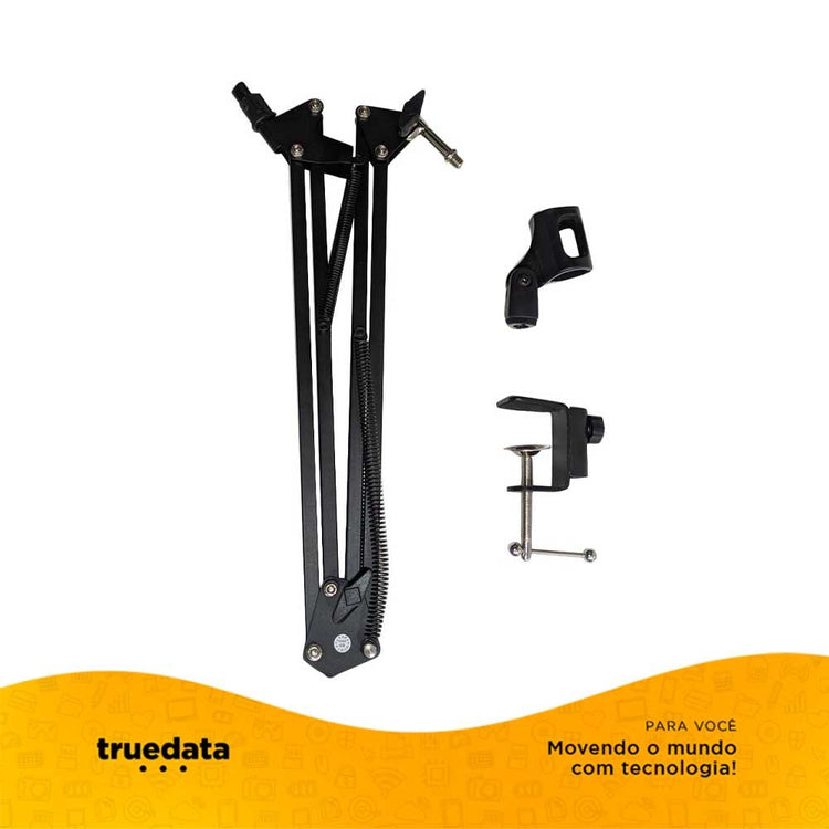 Suporte pedestal para Microfone Profissional Knup - KP - M0017 - Truedata