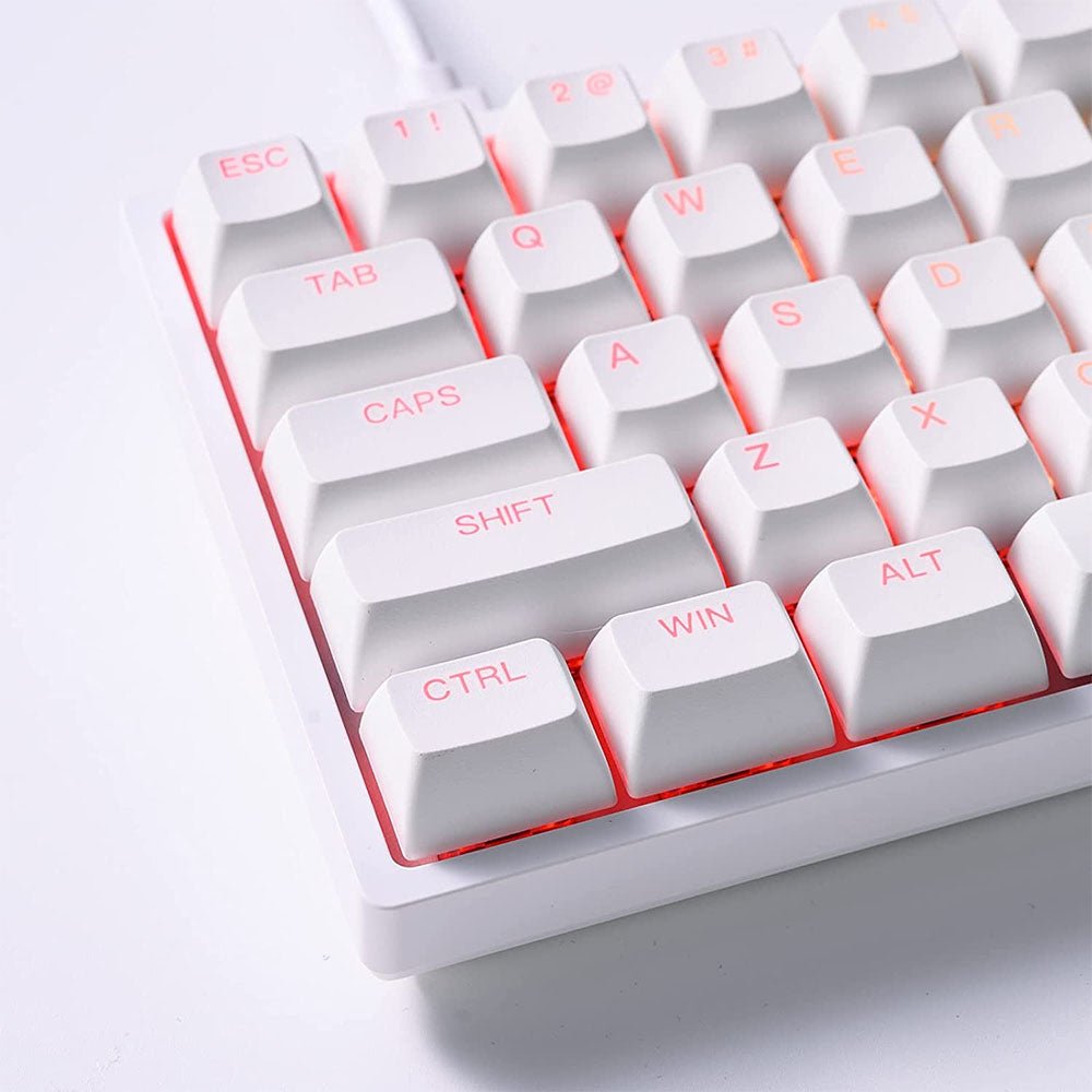 Teclado Gamer Mecanico Akko Asa 3068V2 Switch Jelly Pink RGB Branco - Truedata