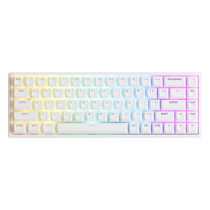 Teclado Gamer Mecanico Akko Asa 3068V2 Switch Jelly Pink RGB Branco - Truedata