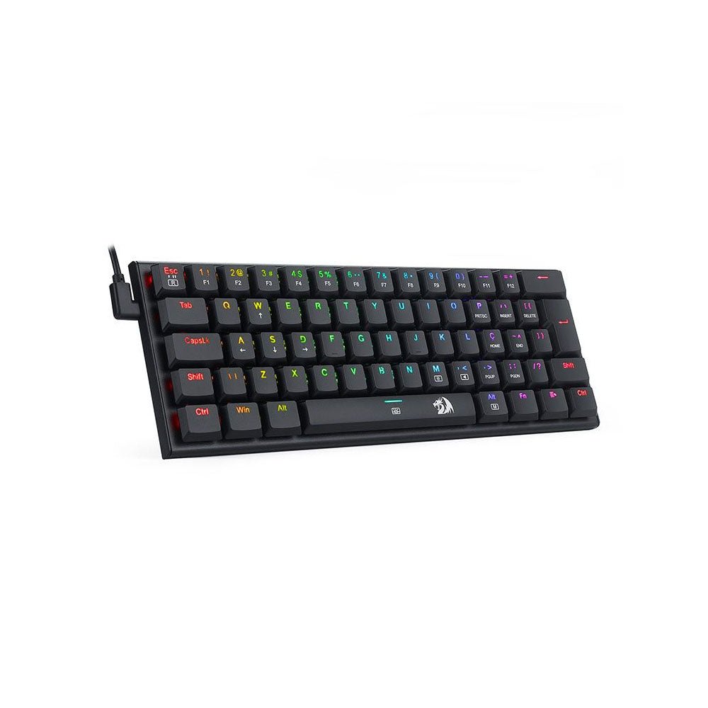 Teclado Gamer Mecânico Redragon Anivia RGB Switch Marrom Preto - K614 - RGB (PT - BROWN) - Truedata