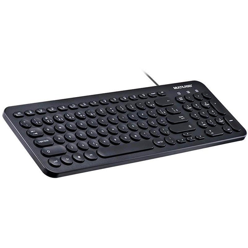 Teclado Usb Multimidia C/ Teclas Arredondadas Multilaser Tc234 - Truedata