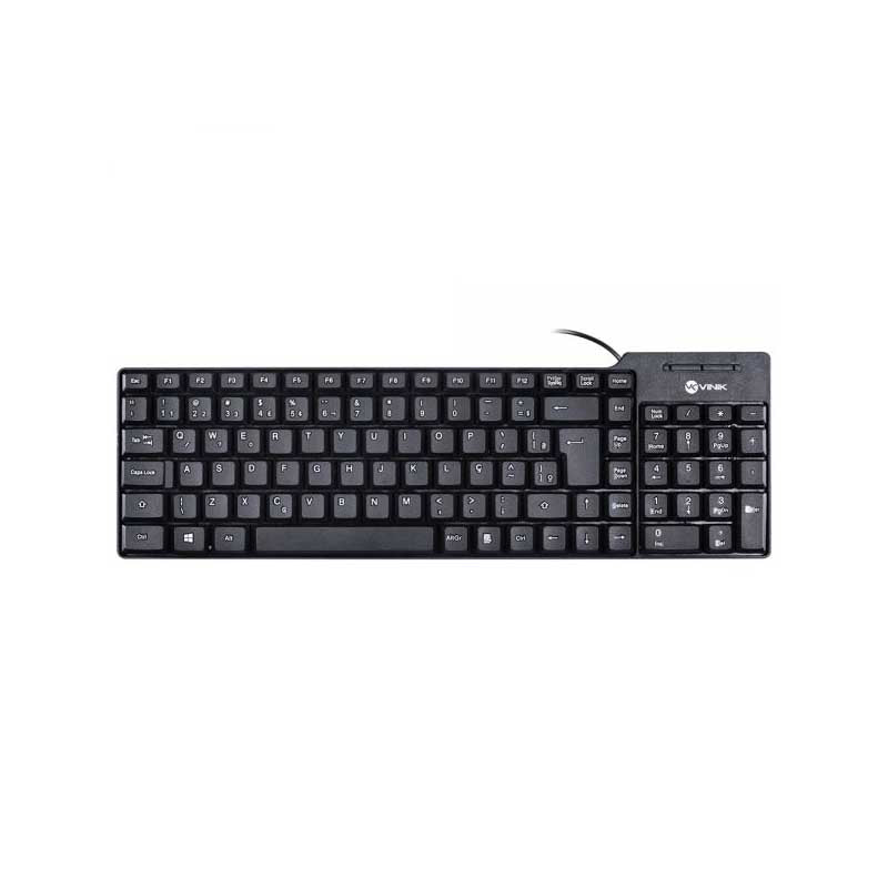 Teclado Usb Vinik Dynamic Abnt2 Preto - DT150 - Truedata