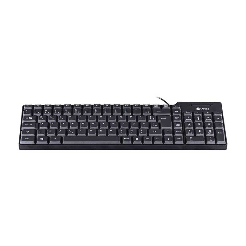 Teclado Usb Vinik Dynamic Abnt2 Preto - DT150 - Truedata