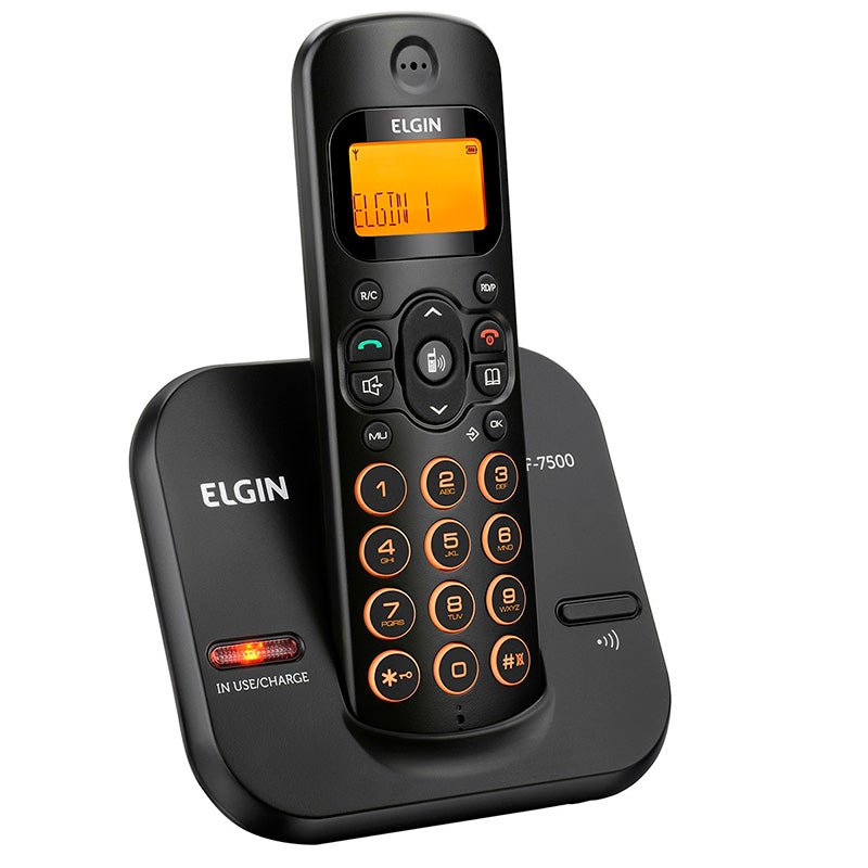 Telefone Sem Fio Elgin Tsf7500 - Dect6.0 Teclado Iluminado, Identificador De Cham - Truedata