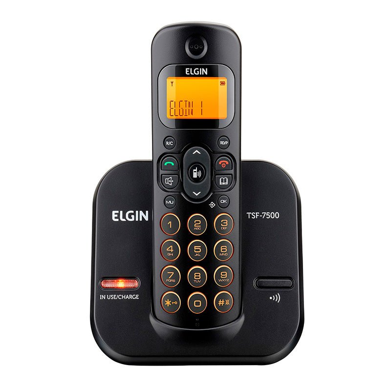 Telefone Sem Fio Elgin Tsf7500 - Dect6.0 Teclado Iluminado, Identificador De Cham - Truedata