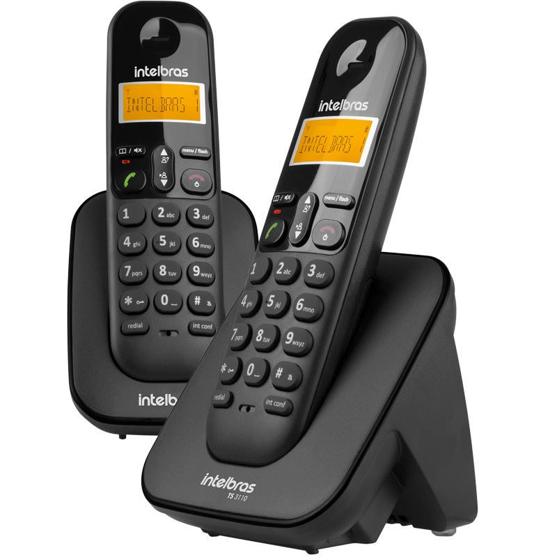 Telefone Sem Fio Intelbras Ts3112 Ident De Chamada + 1 Ramal - 4123102 - Truedata