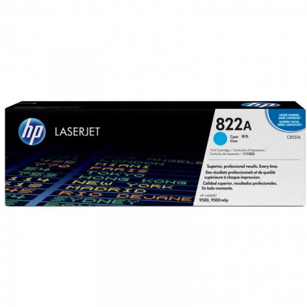 Toner Original Hp C8551a - 822a Cyan - Truedata