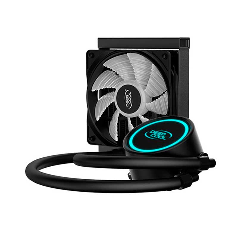 Water Cooler Single Fan Deepcool Gammaxx L120T Led Azul (Intel/AMD) - DP - H12RF - GL120TB - Truedata