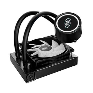 Water Cooler Single Fan Deepcool Gammaxx L120T Led Branco (Intel/AMD) - DP - H12RF - GL120TWH - Truedata