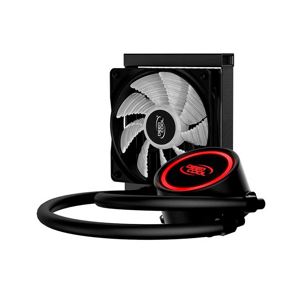 Water Cooler Single Fan Deepcool Gammaxx L120T Led Vermelho (Intel/AMD) - DP - H12RF - GL120TR - Truedata