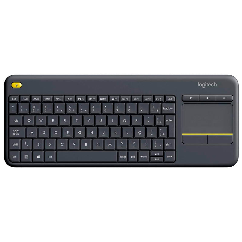 Teclado Sem Fio Logitech K400 Plus Touchpad Smart Tv 920-007125