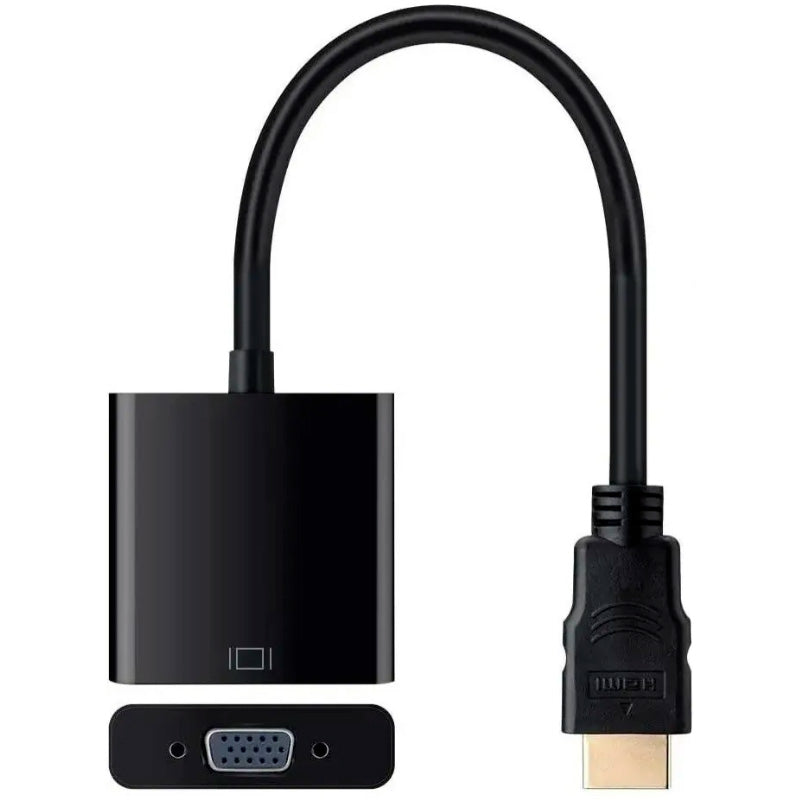 Adaptador Conversor Hdmi Macho Para Vga Fêmea Tomate Mtv-605 Preto