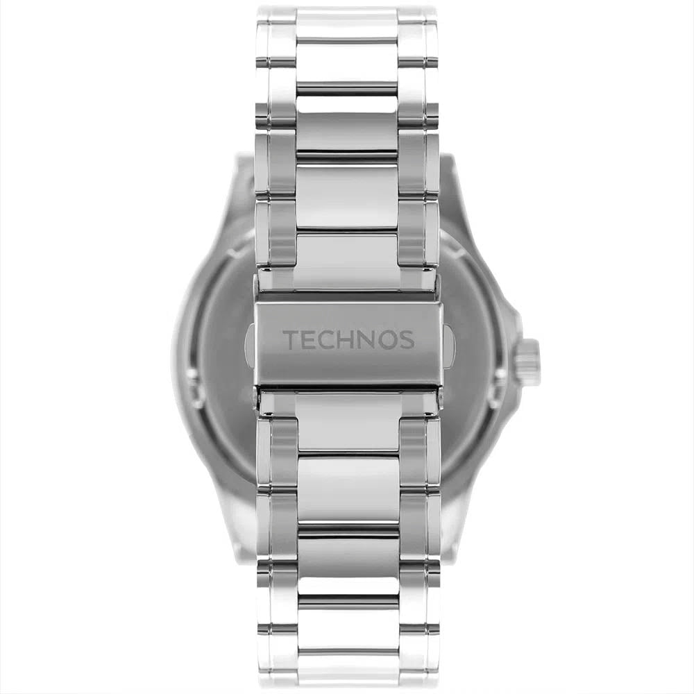 Relógio de Pulso Technos Masculino Racer em Aço Prata - 2115KLM/1R