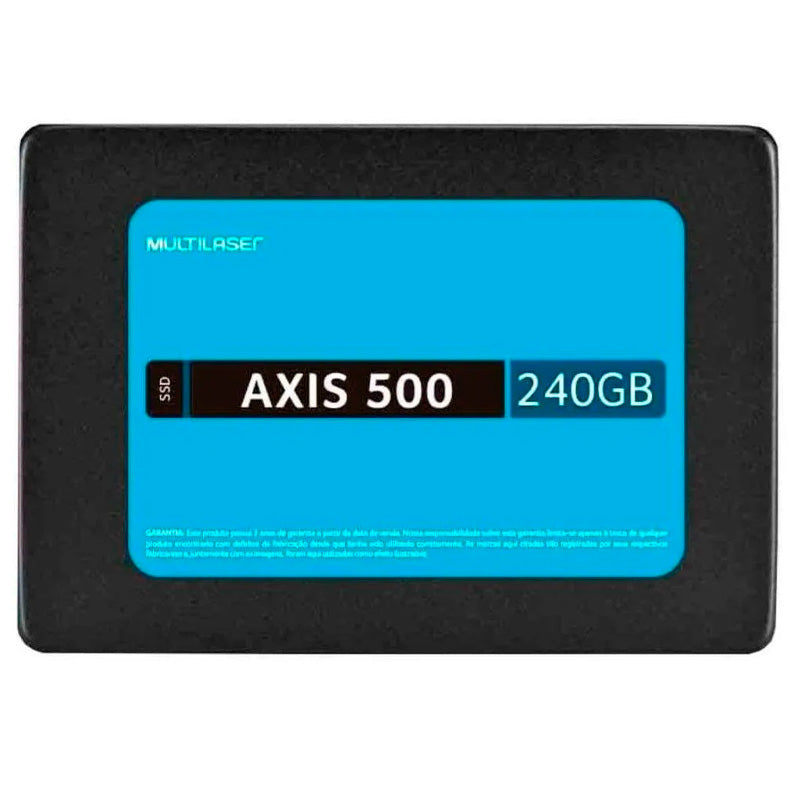Ssd 240gb Multilaser Ss200 Axis500 540mb/s leitura 500mb/s Gravação
