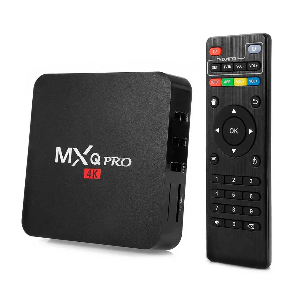 Smart Tv Box Mxq Pro 4k 8gb + 128gb Android Internet Tv Iptv Quad Core