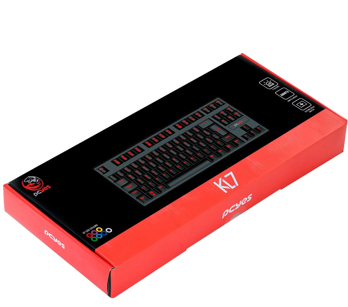 Teclado Gamer Mecanico PCYes KL7 Outemu Blue Abnt2 RGB - 32895