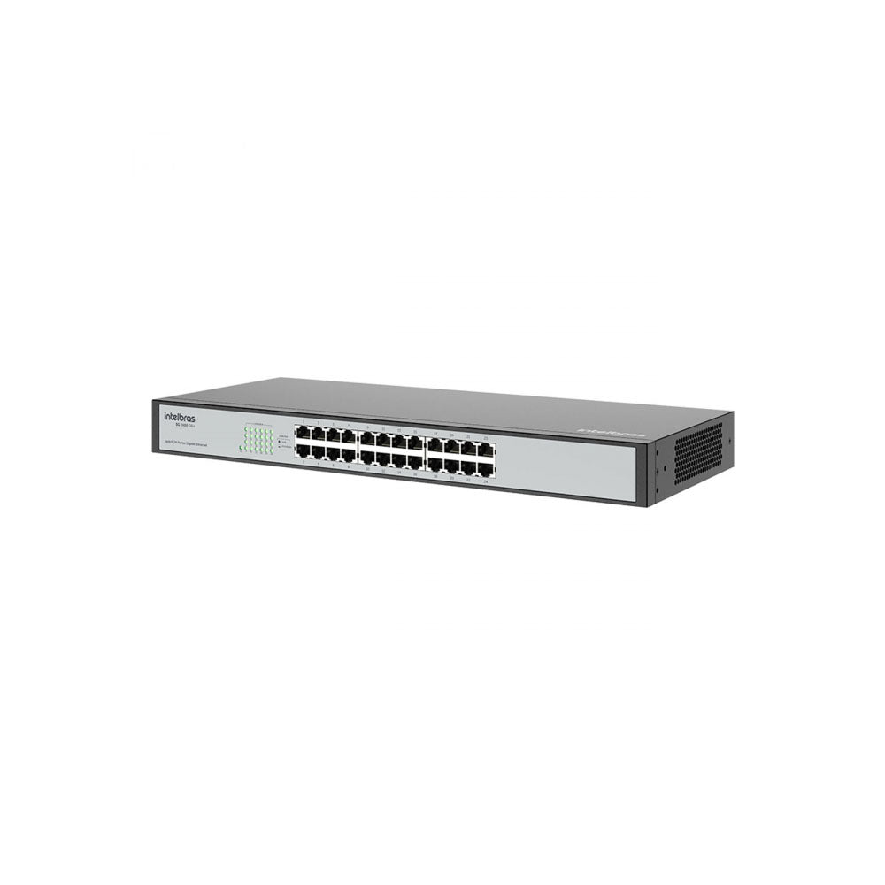Switch 24 Portas Gigabit 10/100/1000 Mbps Intelbras SG 2400 QR+ - 4760022