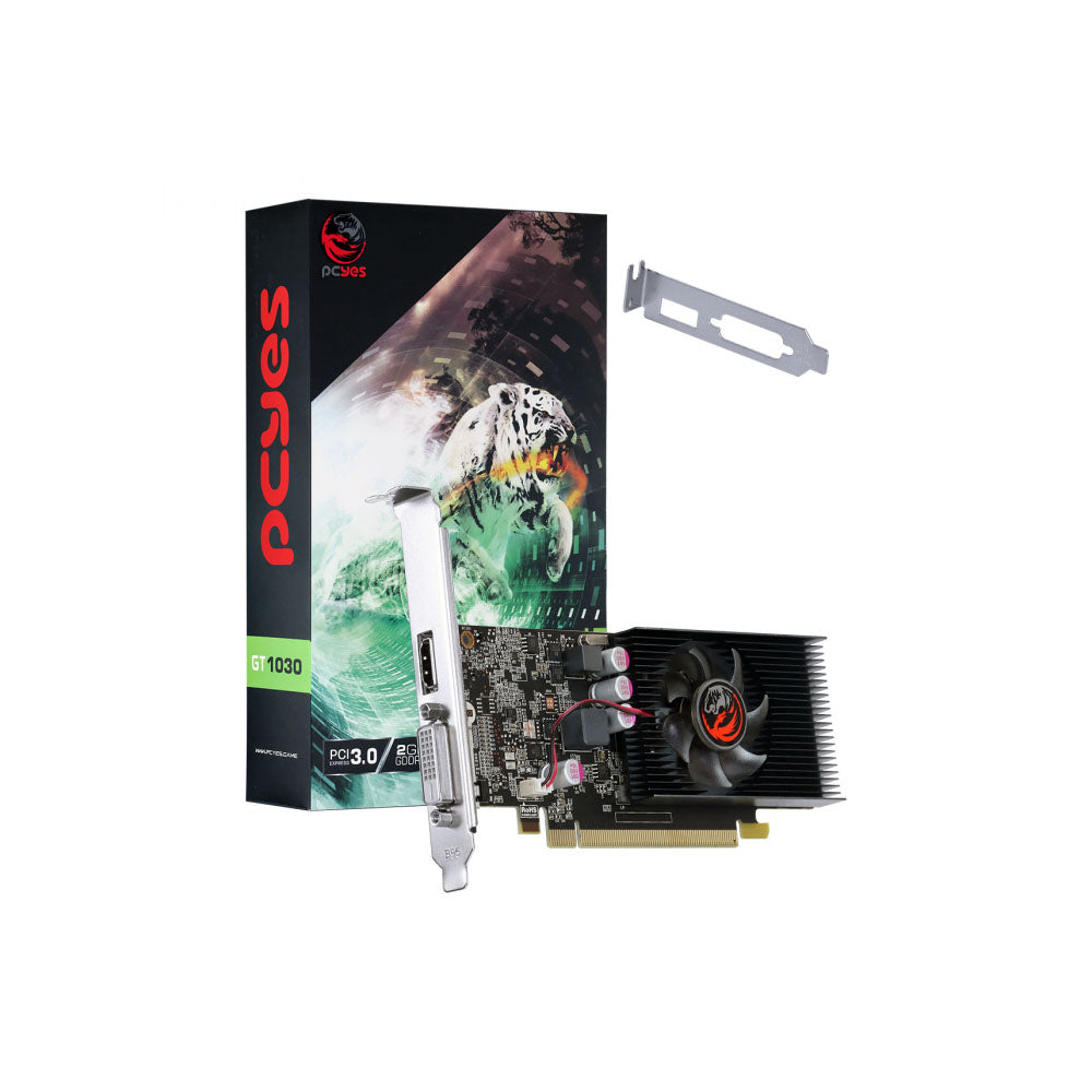 Placa De Video 2gb Gddr5 PcYes Nvidia Geforce Gtx1030 64bits Single Fan Hdmi Dvi - PA1030GTG5LP